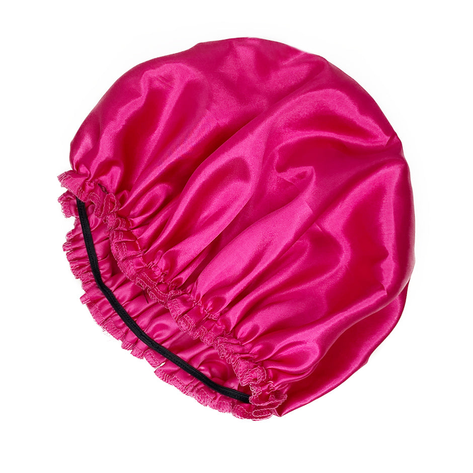 FORGIRLFOREVER One Piece Satin Bonnet Silk Bonnet Hair Bonnet for Sleeping Hair Care Bonnet