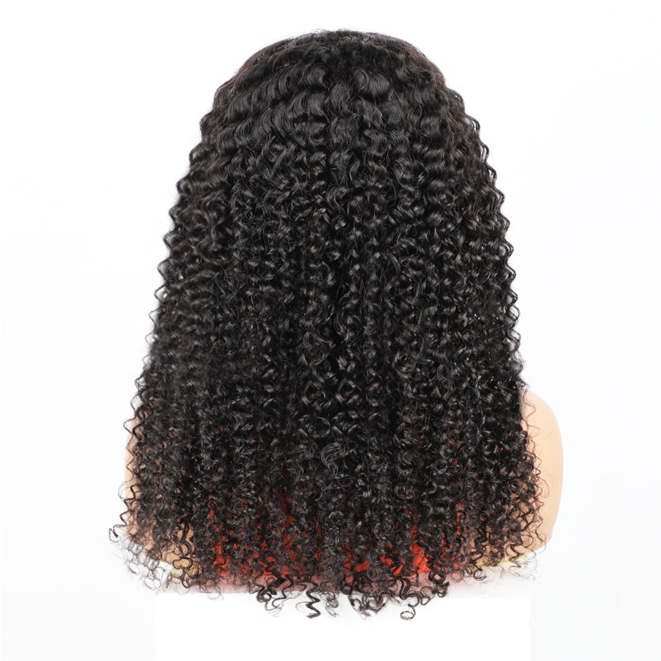 FORGIRLFOREVER 9X6 Kinky Curly Wear Go Glueless Wig 5 Seconds Quick Install Pre-Cut Human Hair Wig Beginner Friendly