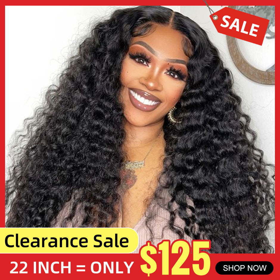 【Clearance Sale】FORGIRLFOREVER Deep Wave Glueless Wig 6x4 Pre Cut HD Lace Wear Go Wig 5 Seconds Quick Install Wig Beginner Friendly