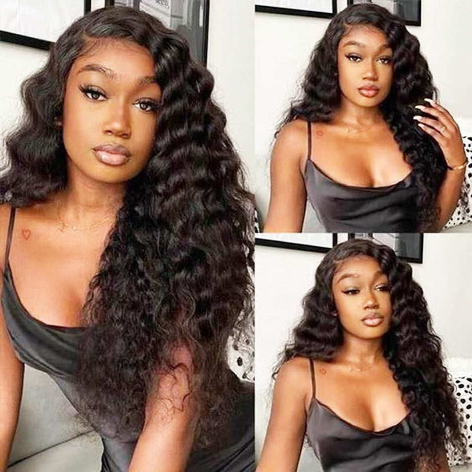 FORGIRLFOREVER Wand Curls Glueless Wig 7x5 Pre-Cut Wear Go Wig Pre-plucked Human Hair Wigs