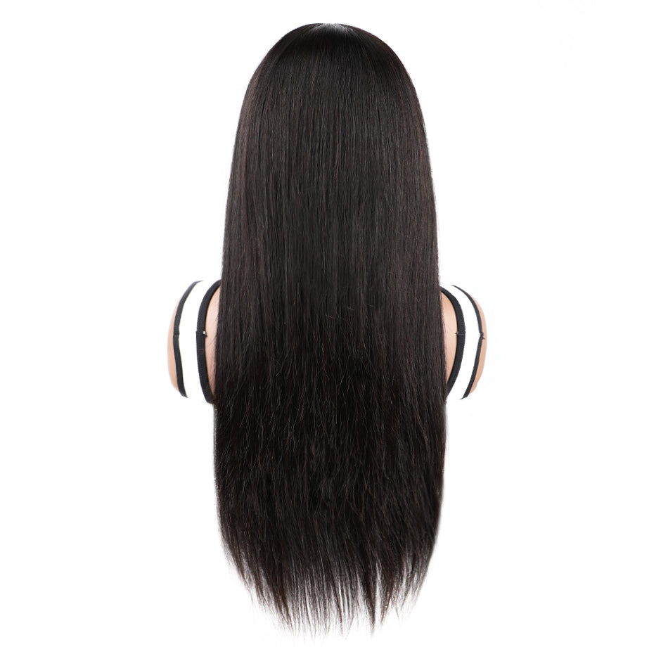 【Clearance Sale】FORGIRLFOREVER Headband Wig 100% Straight Human Hair Wig No Lace Glueless Wig For Women Quick Install Wear Go Wig