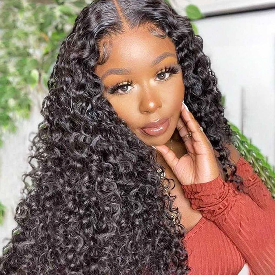 FORGIRLFOREVER 9X6 Wear Go Wig Quick Install Water Wave Glueless Wig Pre-Cut Human Hair Wig Beginner Friendly