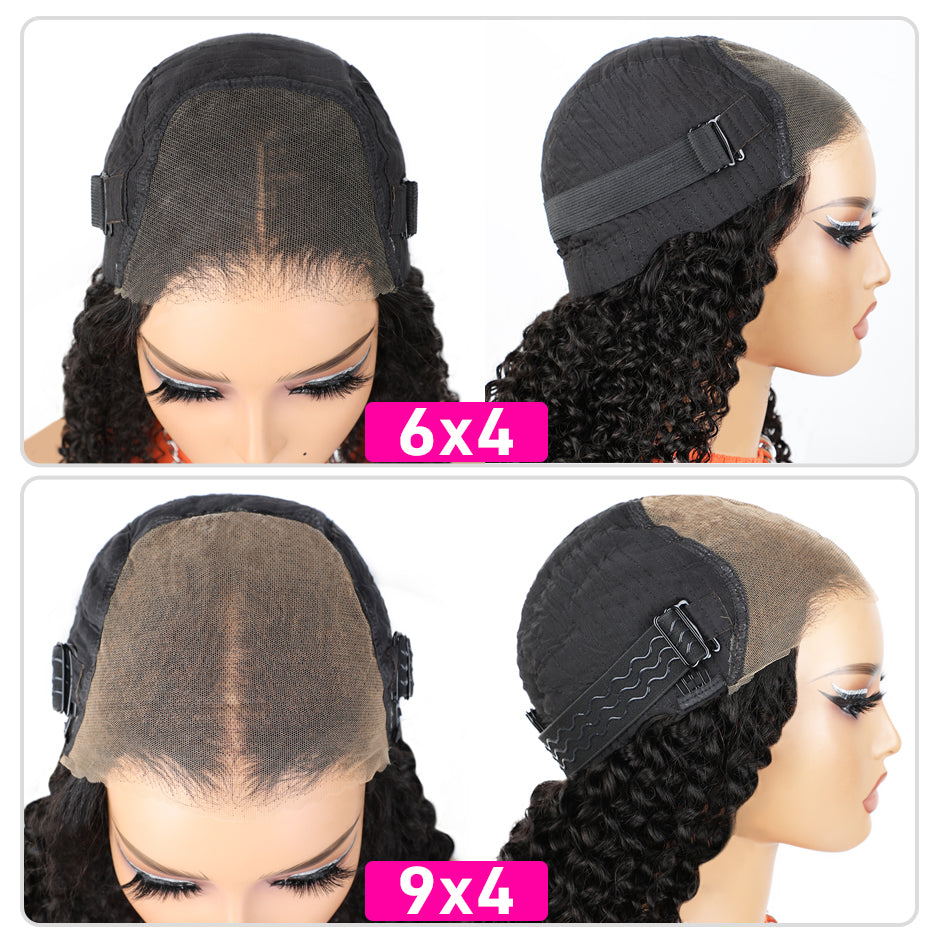 [CLEARANCE SALE] FREE UPGRADE FORGIRLFOREVER 9x6 Wear Go Glueless Wig 5 Seconds Quick Install Pre-Cut Kinky Curly Human Hair Wig Beginner Friendly