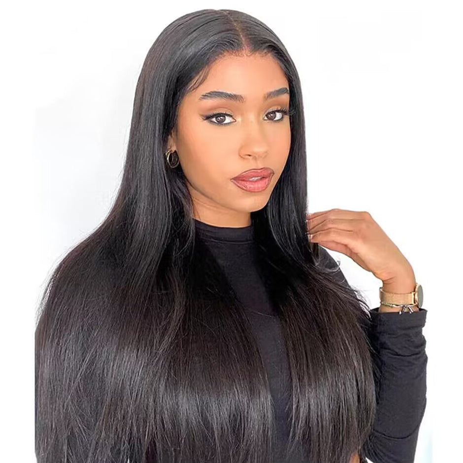 FORGIRLFOREVER Quick Install Glueless Straight Wig Pre-Cut Wear And Go Wig Preplucked With Natural Hairline