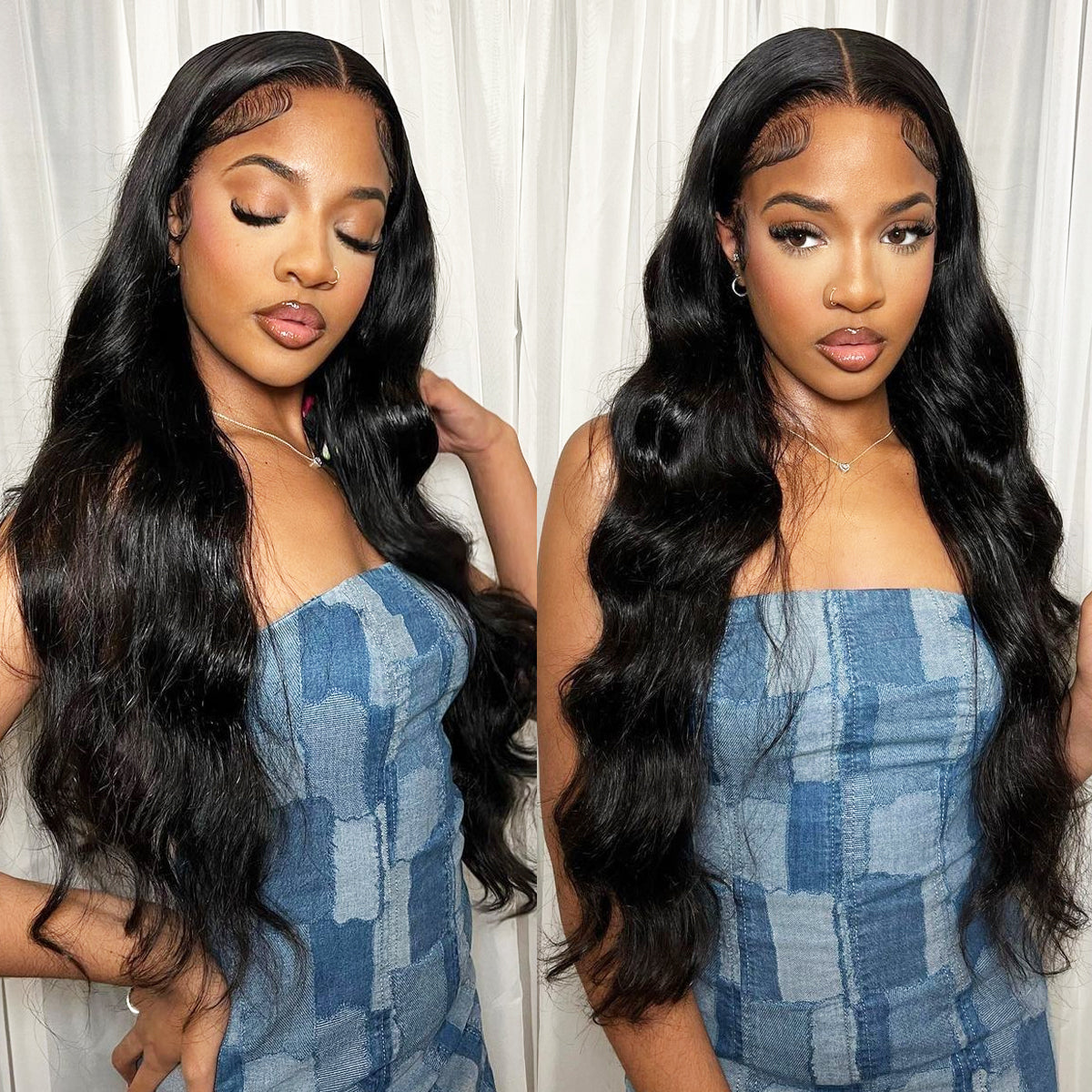 FORGIRLFOREVER Wear Go Body Wave Wig Pre-plucked Glueless Human Hair Wigs Pre-Cut Lace Wig Beginner Friendly